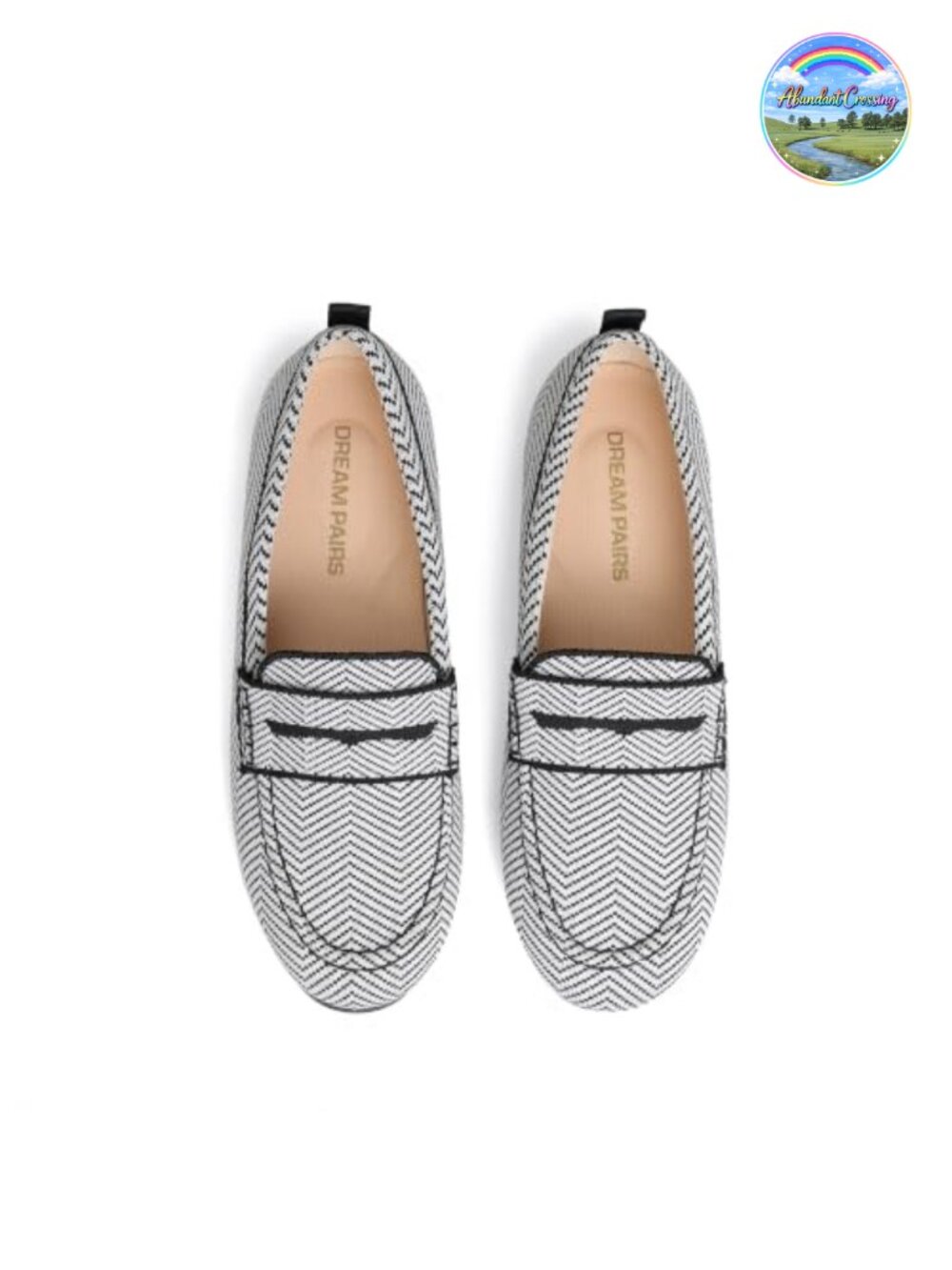 Women's Comfortable Knit Loafers Business Casual Slip-On Shoes